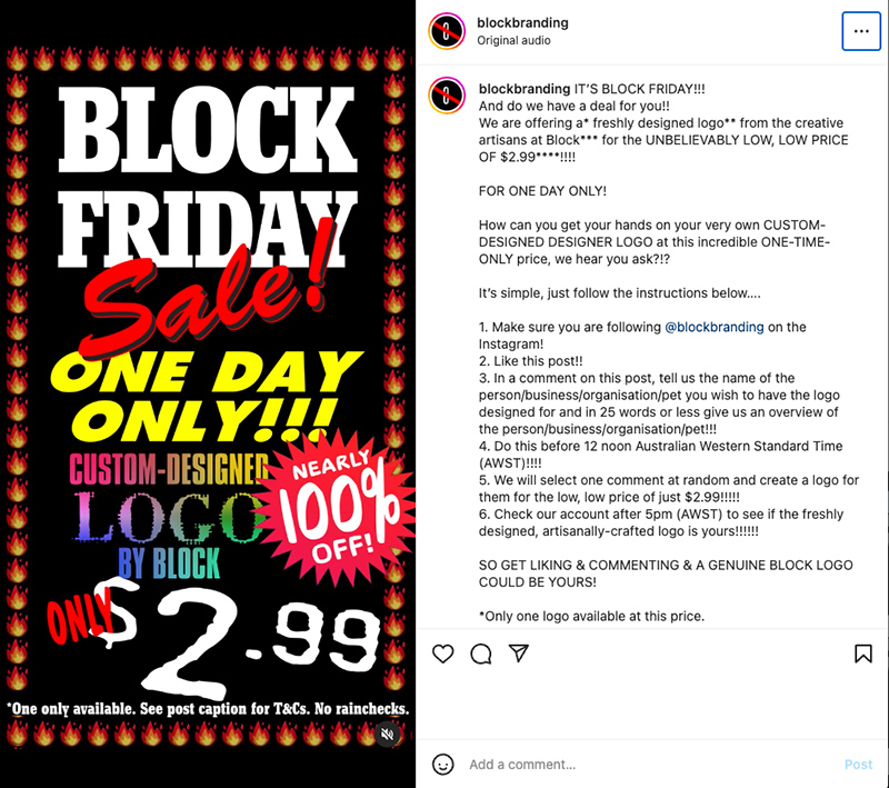 IT’S BLOCK FRIDAY!!!