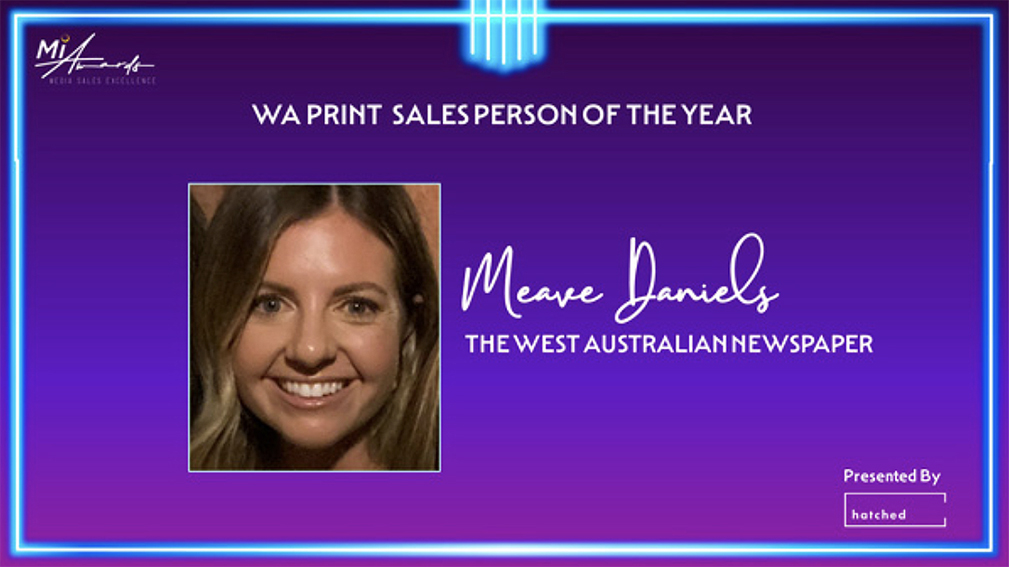 Seven West Media’s Meave Daniels awarded WA Print Media Sales Person of the Year