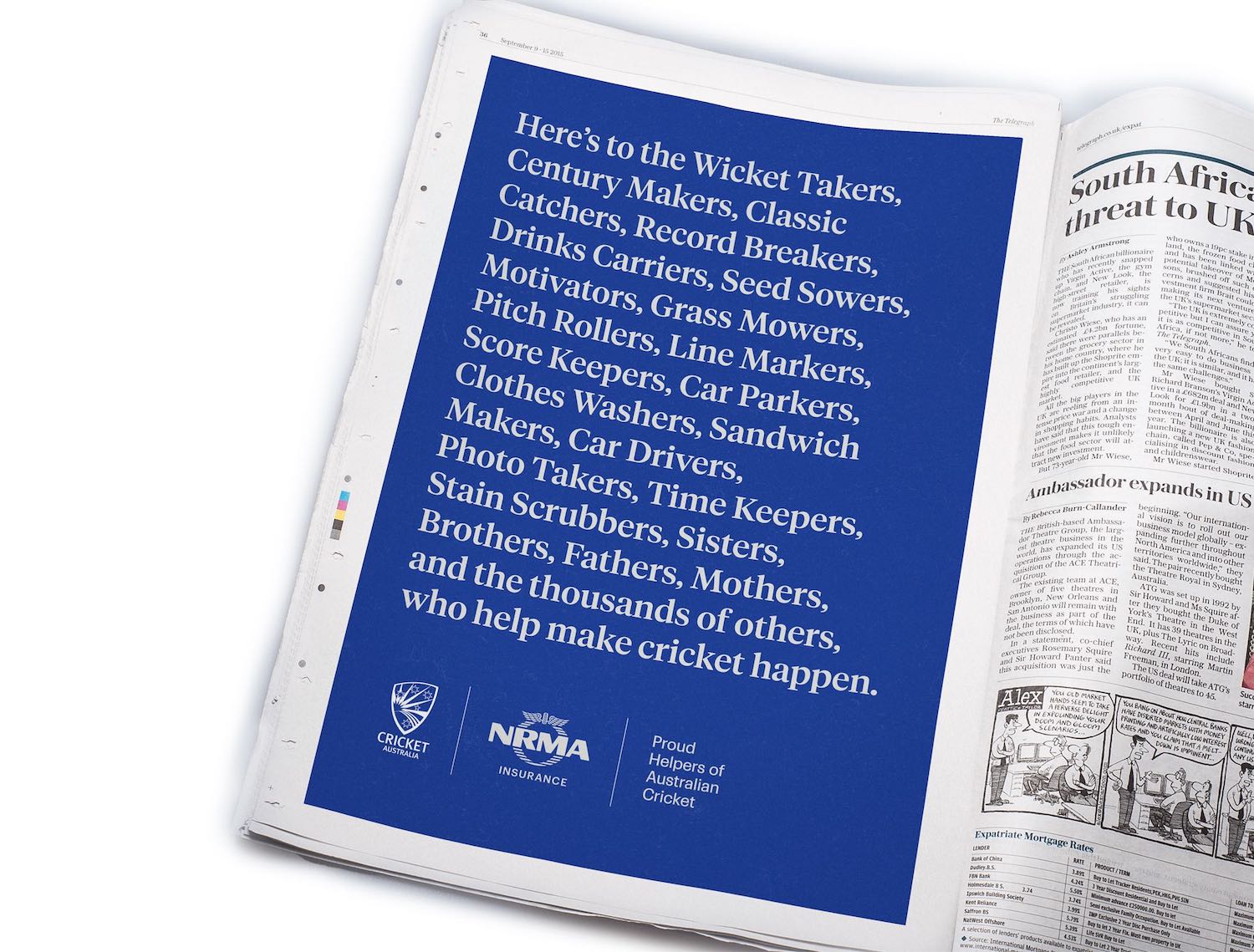 NRMA Insurance champions helpers of Australian cricket in new campaign via Thinkerbell
