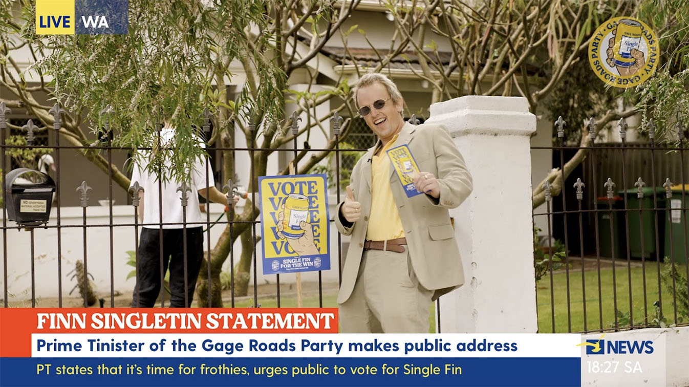 Gage Roads Brew Co’s ‘Prime Tinister’ wants your vote in new GABS campaign