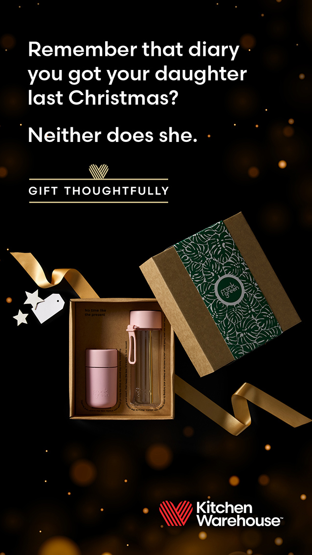 Kitchen Warehouse encourages all Christmas shoppers to Gift Thoughtfully, via The Brand Agency’s first campaign for the client