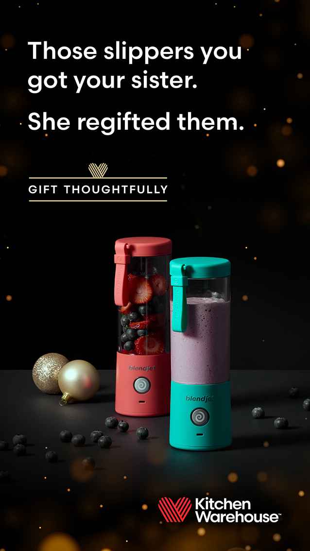 Kitchen Warehouse encourages all Christmas shoppers to Gift Thoughtfully, via The Brand Agency’s first campaign for the client