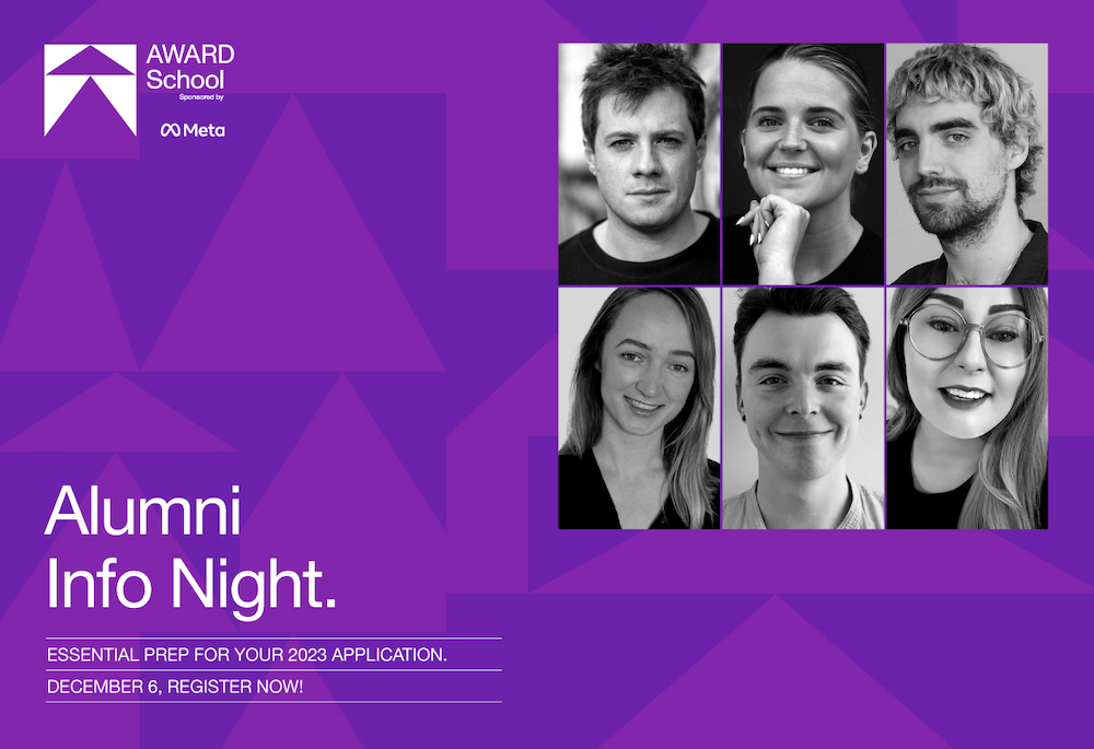 Last chance to register: AWARD School Alumni Info Night, held 4:00pm WA time, Tuesday, Dec 6