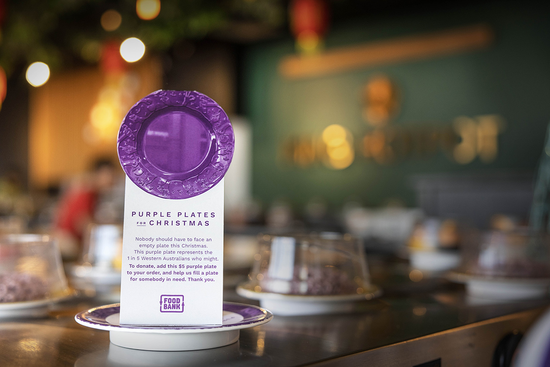 The Brand Agency delivers record breaking Christmas Purple Plates appeal for Foodbank WA