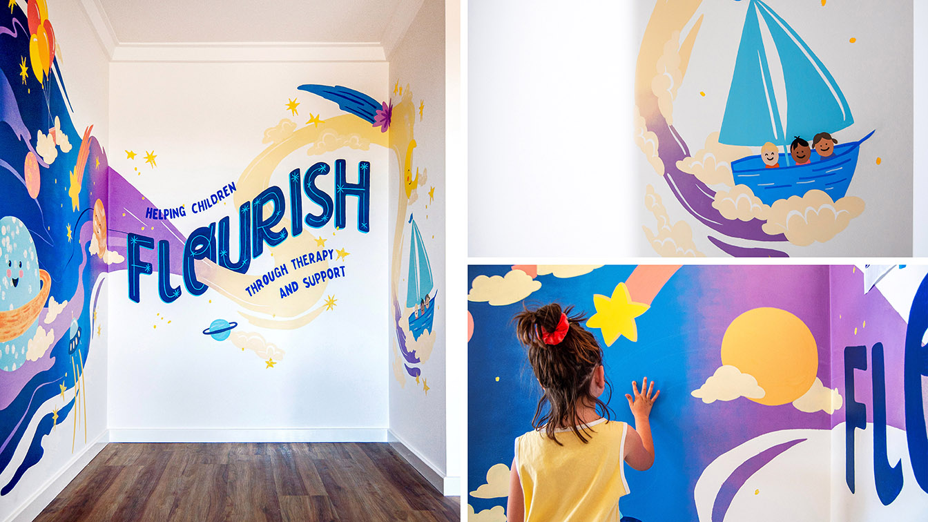 The Brand Agency creates a stellar new wall mural for local children’s charity