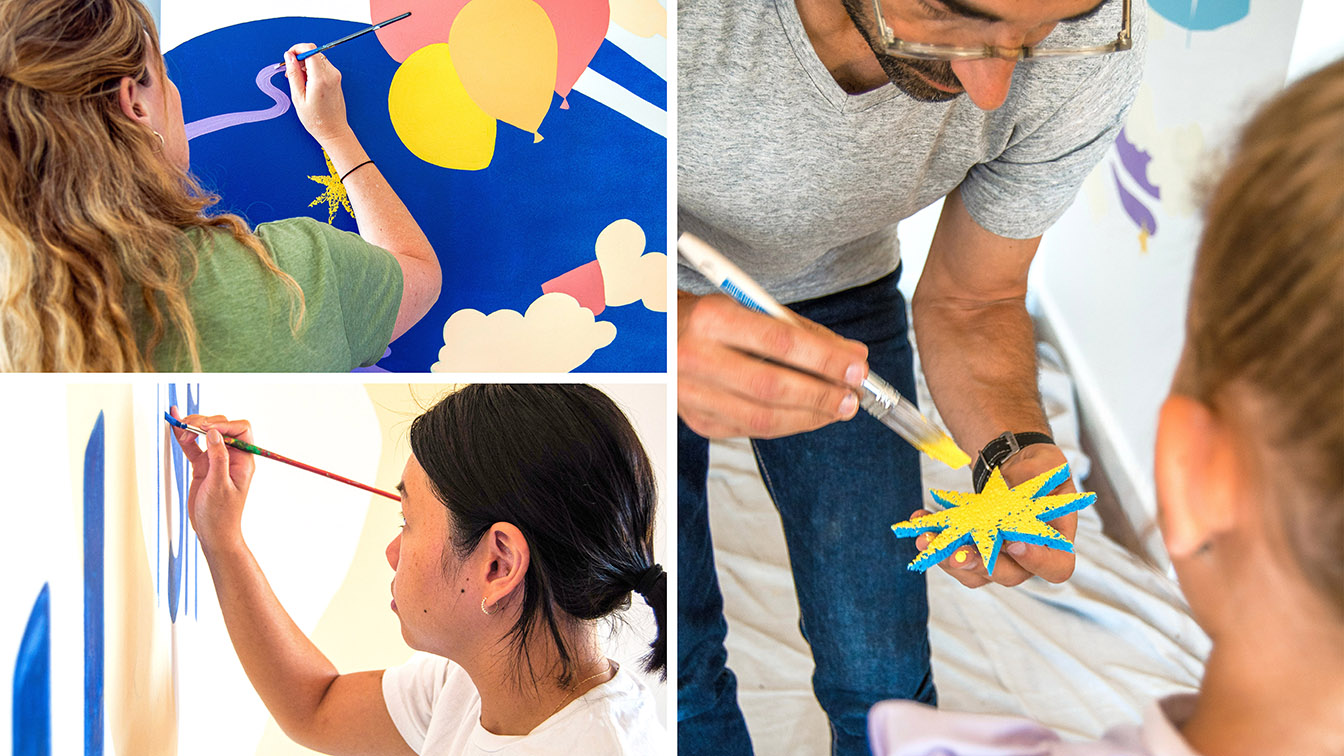 The Brand Agency creates a stellar new wall mural for local children’s charity