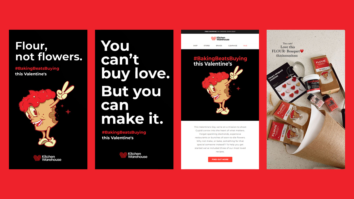 Kitchen Warehouse and The Brand Agency say Baking Beats Buying this Valentine’s Day