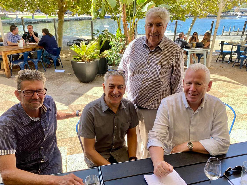 Friends surprise Perth ad legend Iain Rowe