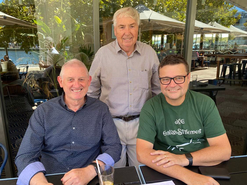 Friends surprise Perth ad legend Iain Rowe