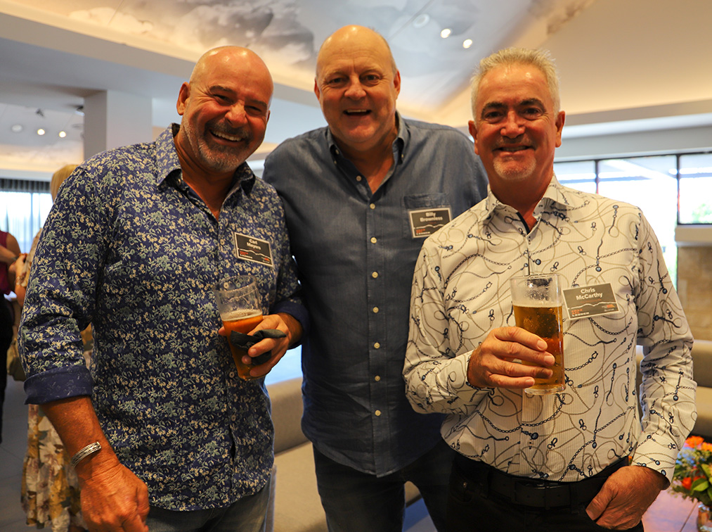 James Brayshaw and Billy Brownless join 100 guests during a memorable afternoon at The Camfield for 92.9 Triple M’s 2023 AFL Launch