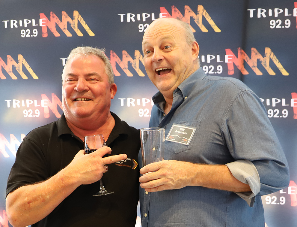 James Brayshaw and Billy Brownless join 100 guests during a memorable afternoon at The Camfield for 92.9 Triple M’s 2023 AFL Launch