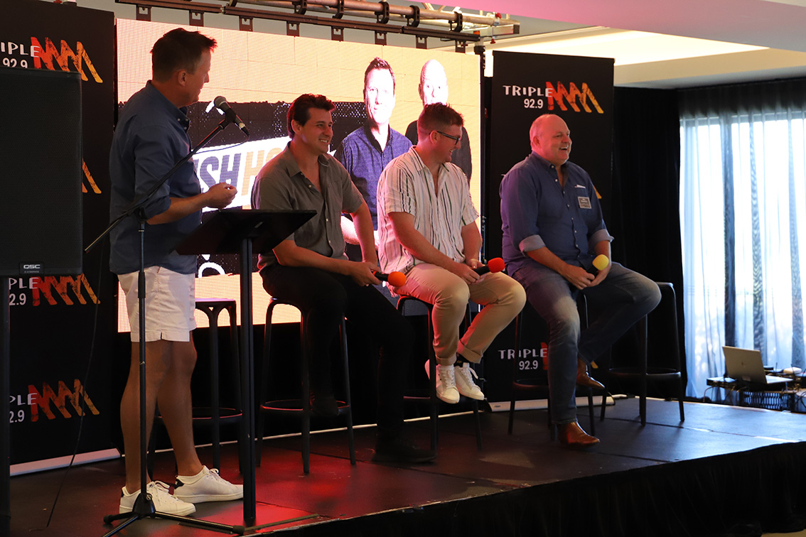James Brayshaw and Billy Brownless join 100 guests during a memorable afternoon at The Camfield for 92.9 Triple M’s 2023 AFL Launch