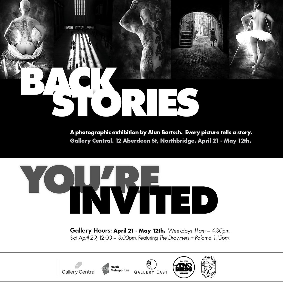 ex-advertising creative Alun Bartsch launches his solo ‘Backstories’ exhibition