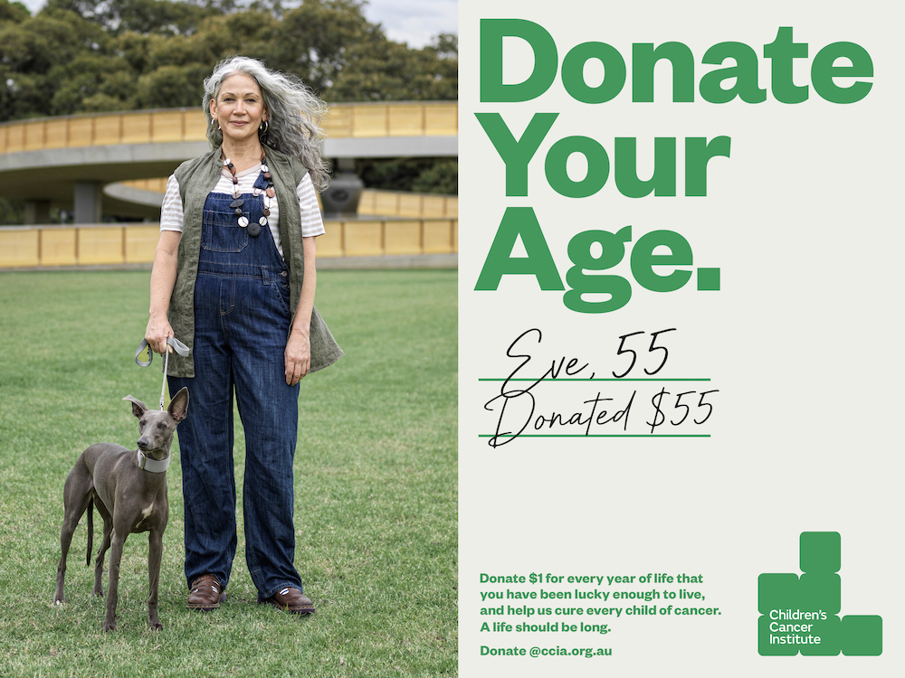 Seen+Noted: Children’s Cancer Institute launches new ‘Donate Your Age’ fundraising campaign