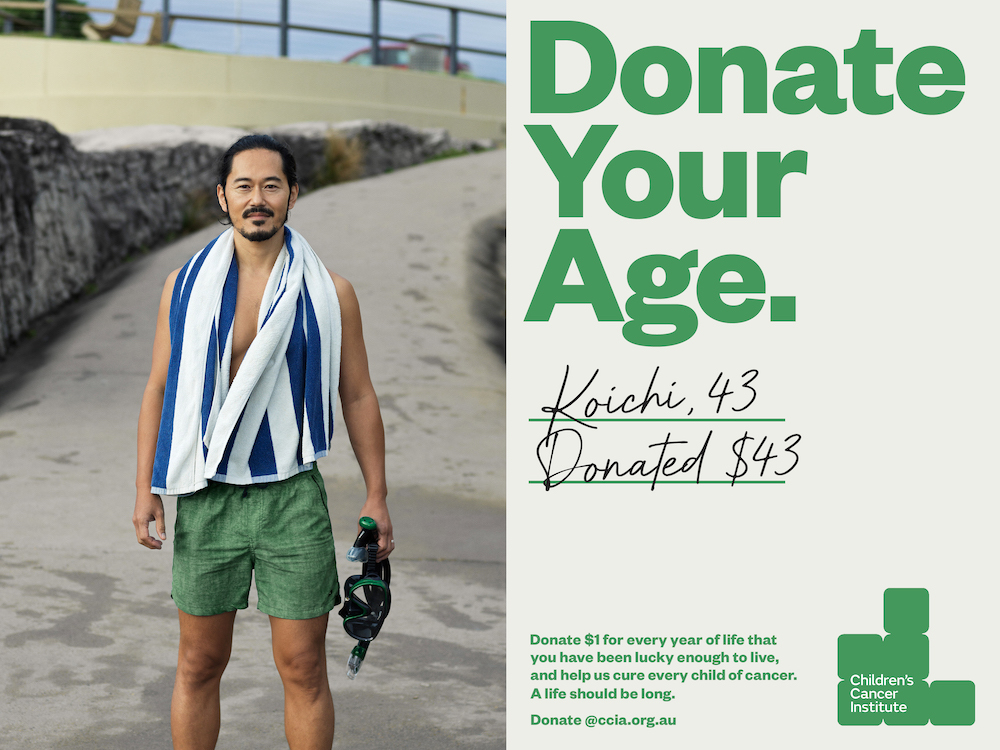 Seen+Noted: Children’s Cancer Institute launches new ‘Donate Your Age’ fundraising campaign