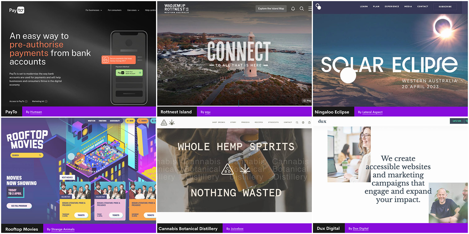 Humaan brings home 3 awards at the Australian Web Awards: Dux Digital, equ, Juicebox, Lateral Aspect and Strange Animals also score awards