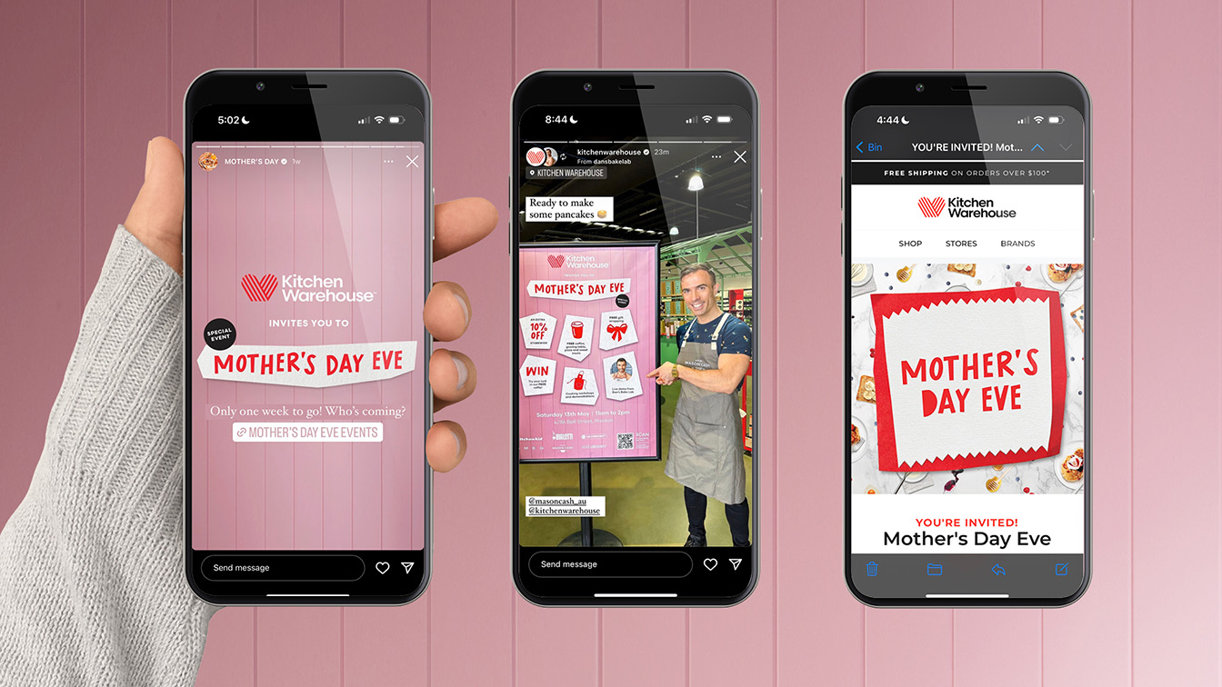 Kitchen Warehouse and The Brand Agency present ‘Kitchen Warehouse Mother’s Day Eve’