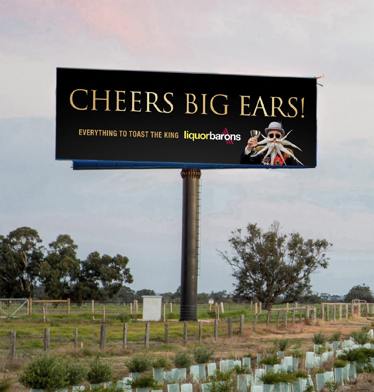 Liquor Barons and AT Creative toast the King with a cheeky topical campaign