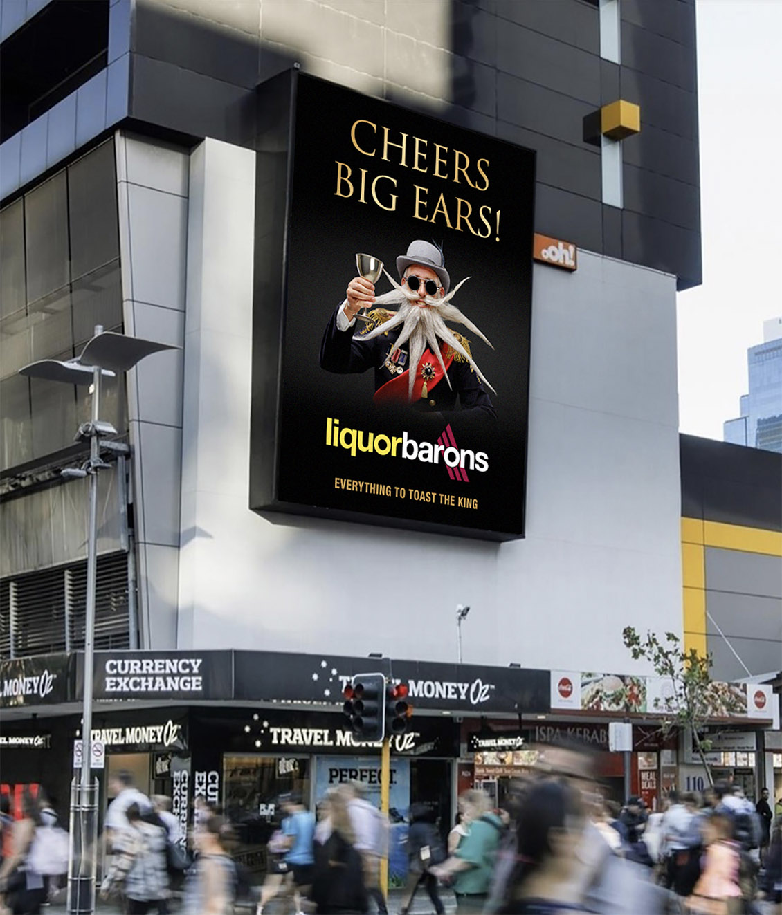 Liquor Barons and AT Creative toast the King with a cheeky topical campaign