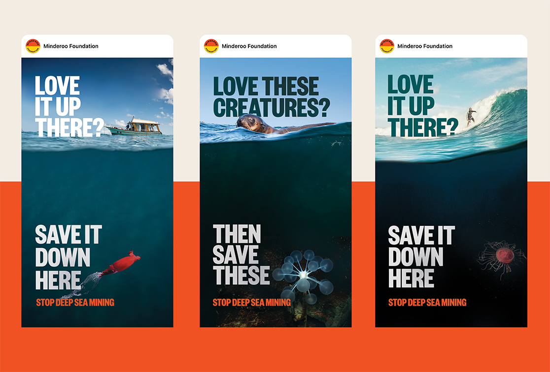 Hypnosis creates new ‘Love It Up There? Save It Down Here’ campaign for Minderoo Foundation and Blue Marine Foundation