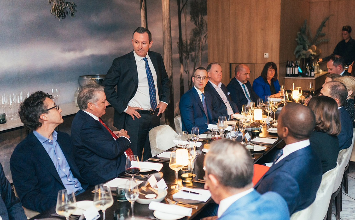 Influential leaders gather for the Australian Financial Review Mining Summit dinner