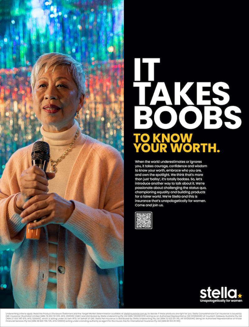 Seen+Noted: Stella Insurance launches provocative global campaign ‘It Takes Boobs’