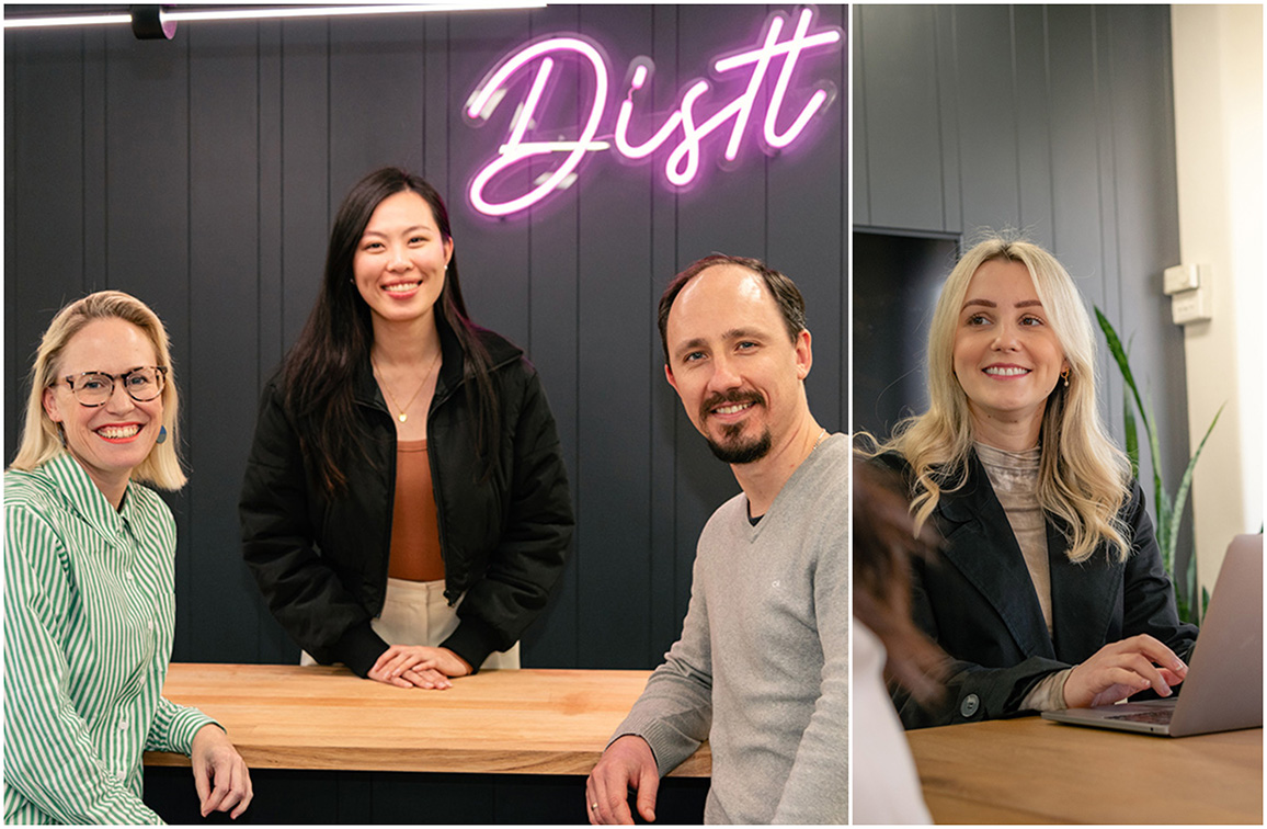 Distl announces three new hires and the internal promotion of Jelena Giglia