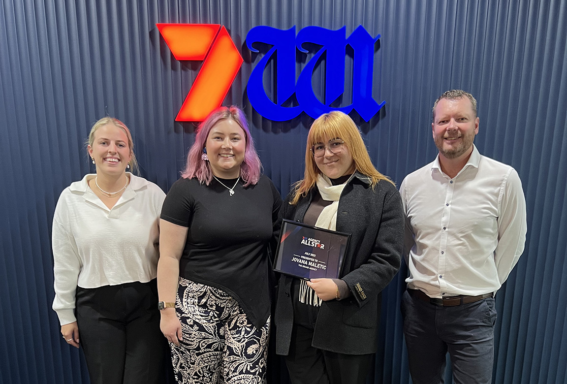 Seven West Media awards their first Agency All-Star Award to The Brand Agency’s Jovana Maletic