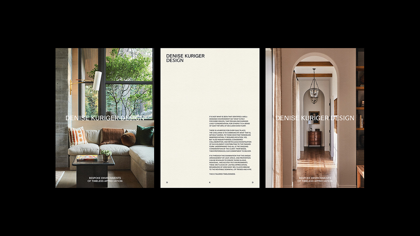 Block launches new visual identities for globally-oriented luxury brands Denise Kuriger Design and About Time We Met