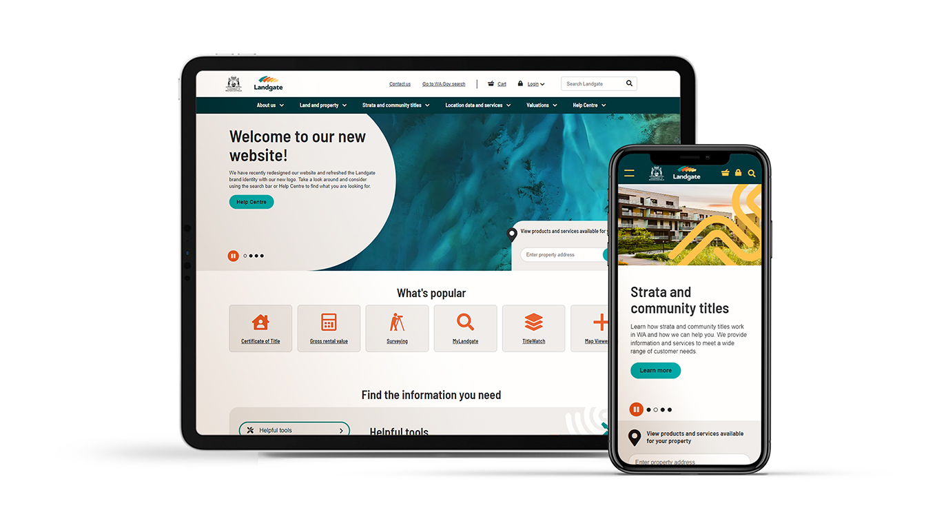 The Brand Agency creates new Landgate website