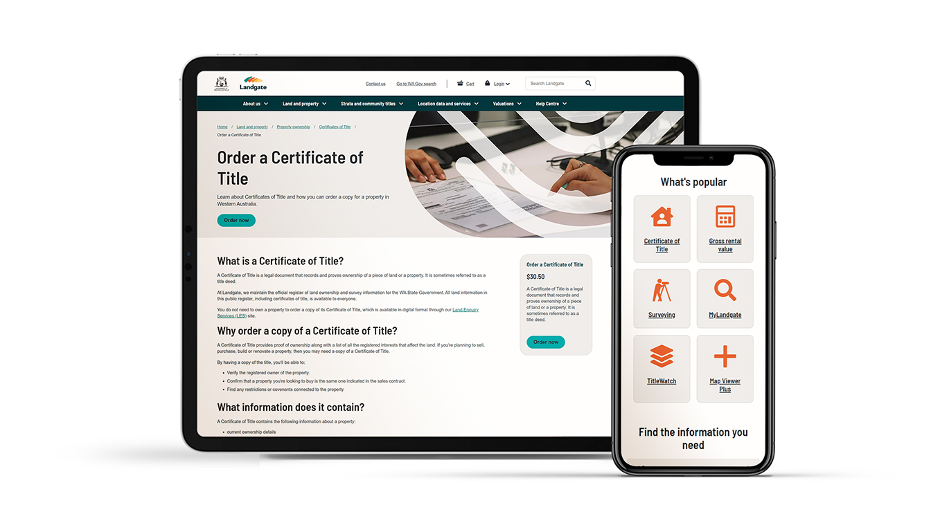 The Brand Agency creates new Landgate website