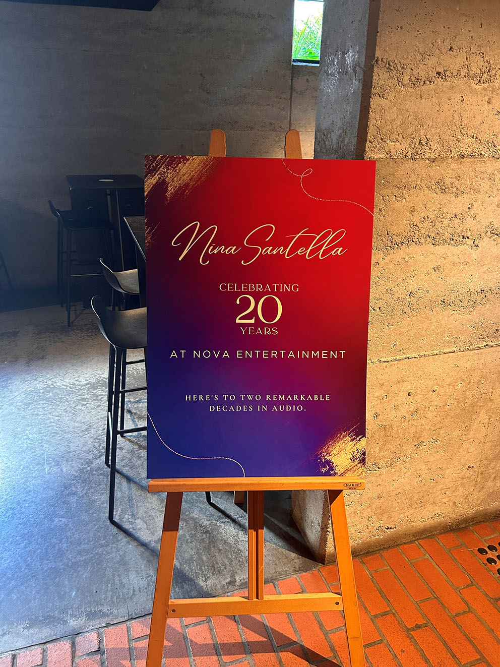 Nina Santella celebrates 20th anniversary at Nova Entertainment Perth