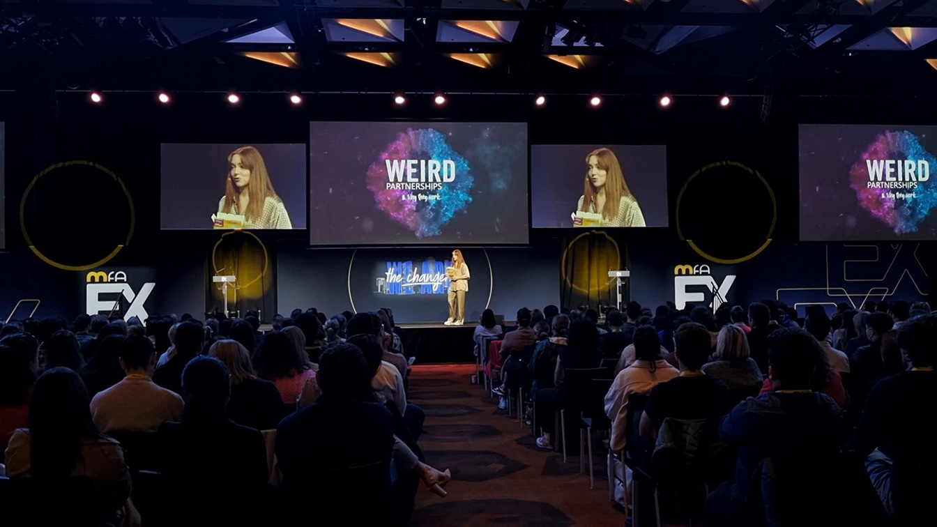 Jennifer Lohan at MFA EX – Eat Risk for Breakfast: Weird partnerships and why they work