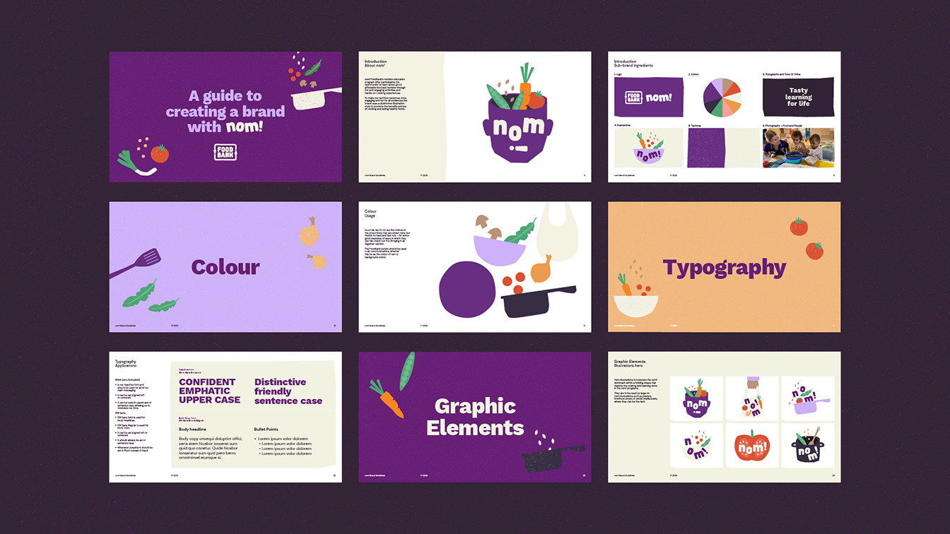 The Brand Agency launches nom!, a tasty new educational brand for Foodbank WA