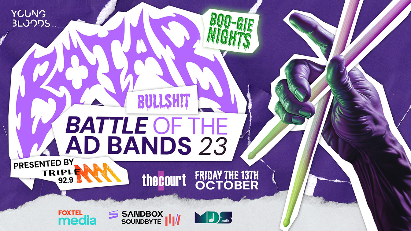 Get ready for Bullsh*t Battle of the ad Bands on Friday The 13th of October 2023