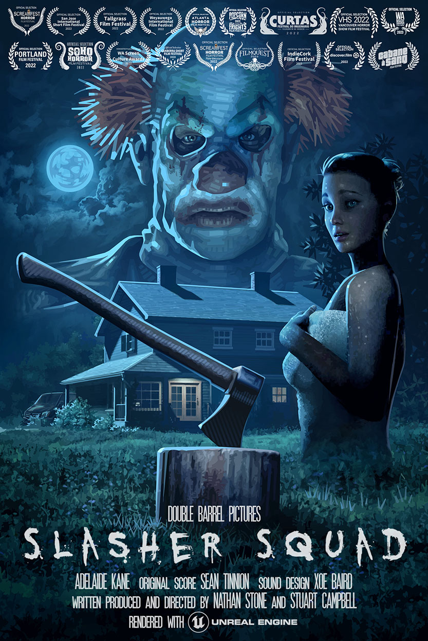 Visual effects company Double Barrel creates animated horror short film, SLASHER SQUAD