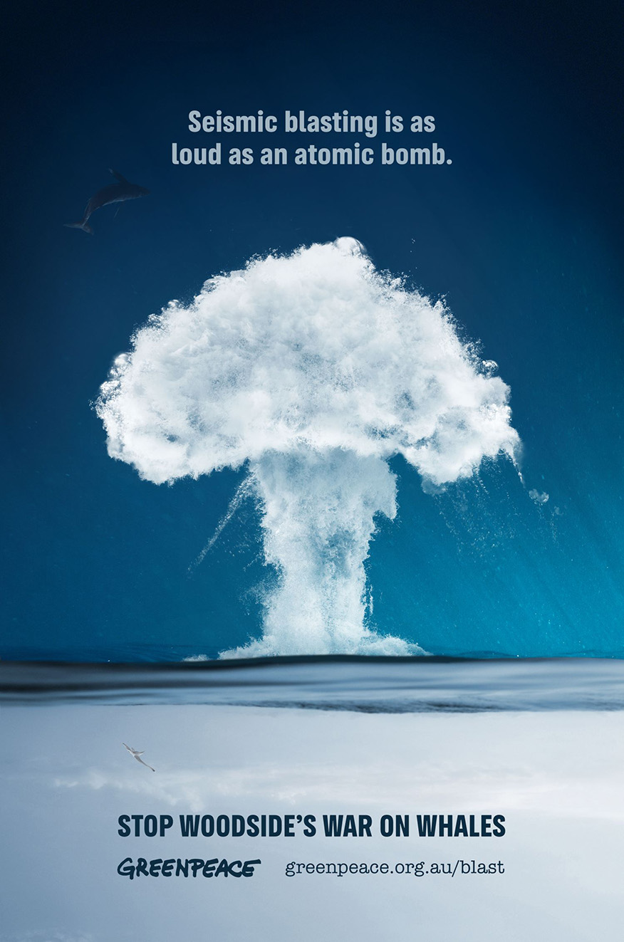 Greenpeace launches provocative OOH campaign “Woodside’s War on Whales” via whiteGREY