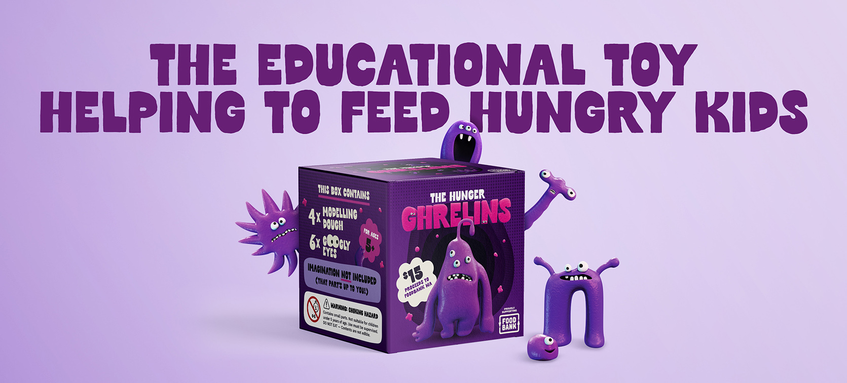 Foodbank WA and The Brand Agency launch Ghrelins toy to help feed hungry kids