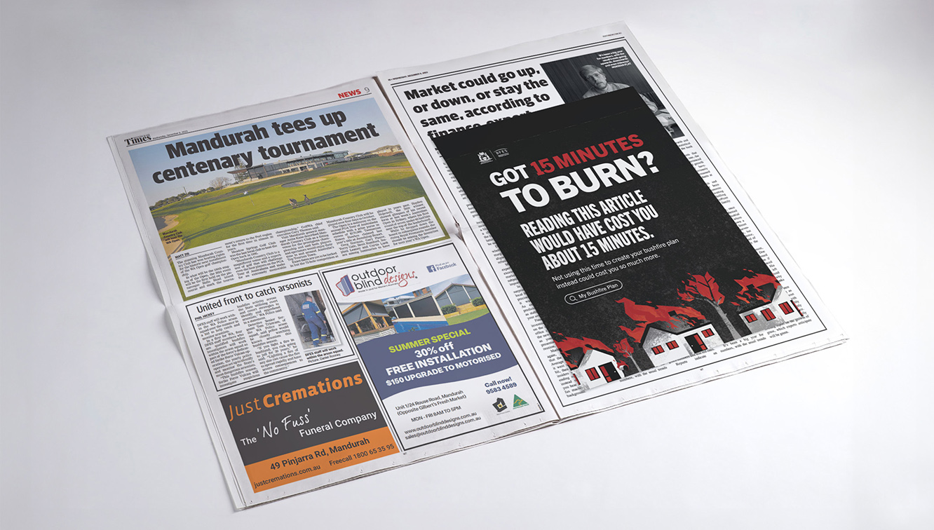 Rare highlights the ease of making a bushfire plan in new DFES campaign