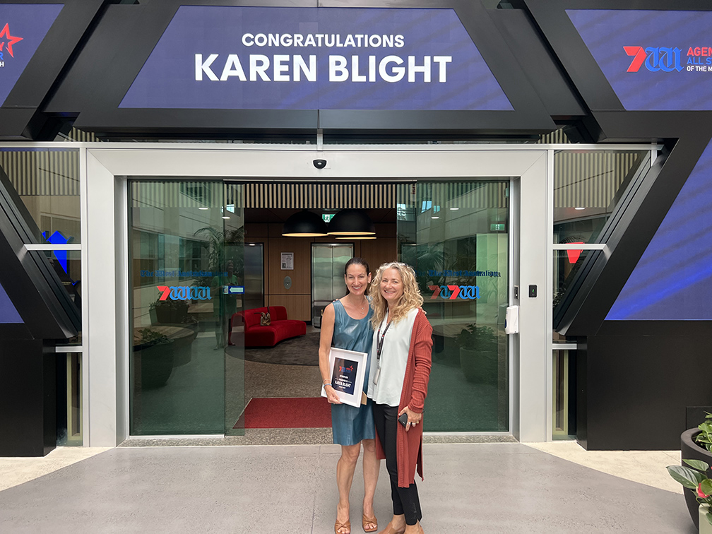 Karen Blight, Director of Media Forte wins Seven West Media Agency All Star Award