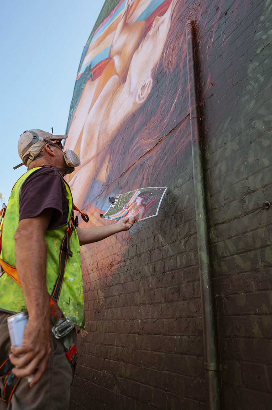 Blank Walls illuminates Northbridge with hand-painted mural for Cancer Council Australia