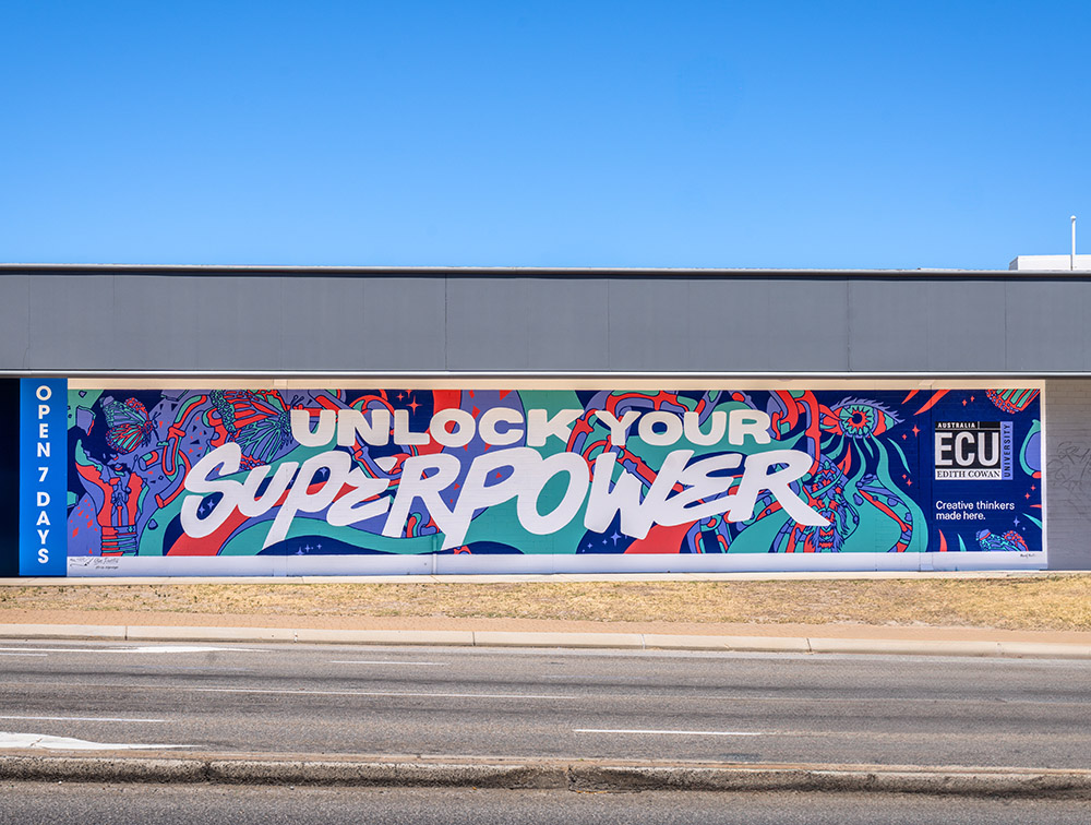 Mural Media and Rare partner to create mural for ECU in the heart of Scarborough