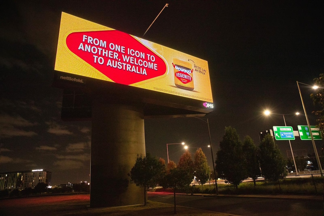 Vegemite welcomes Taylor Swift Down Under in new outdoor campaign