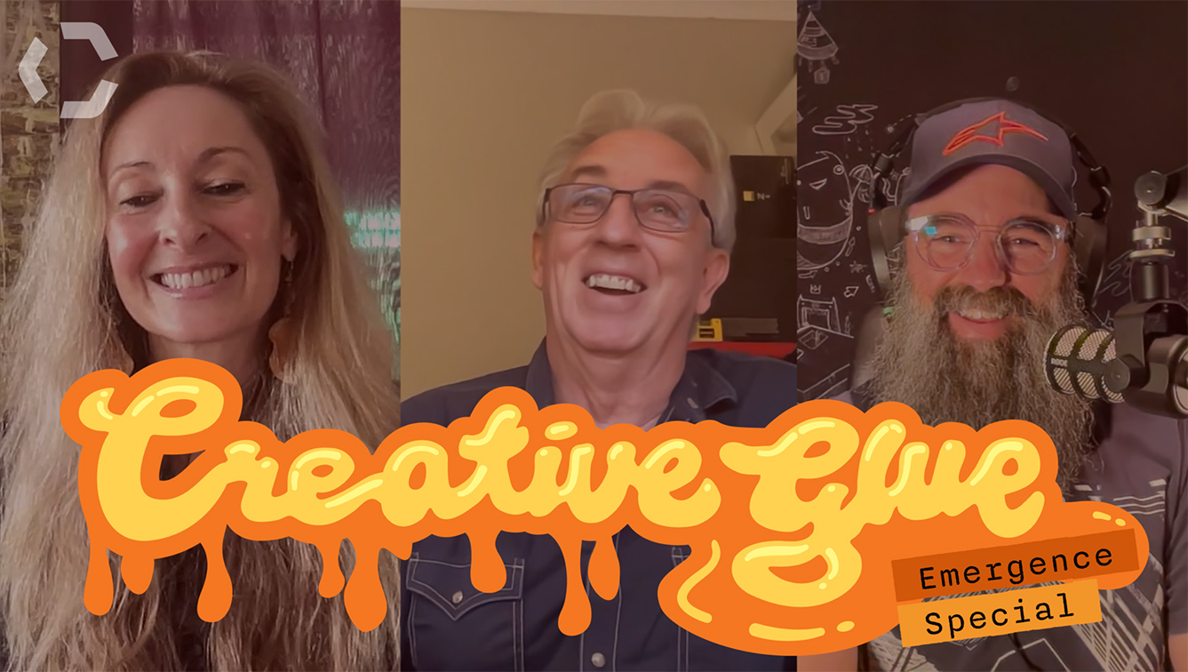 Episode 3 of Creative Glue: The Emergence Specials with David Dare Parker and Martine Perret