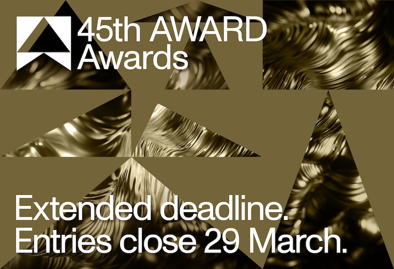Last chance to enter the 45th AWARD Awards: Late entries close Friday, March 29