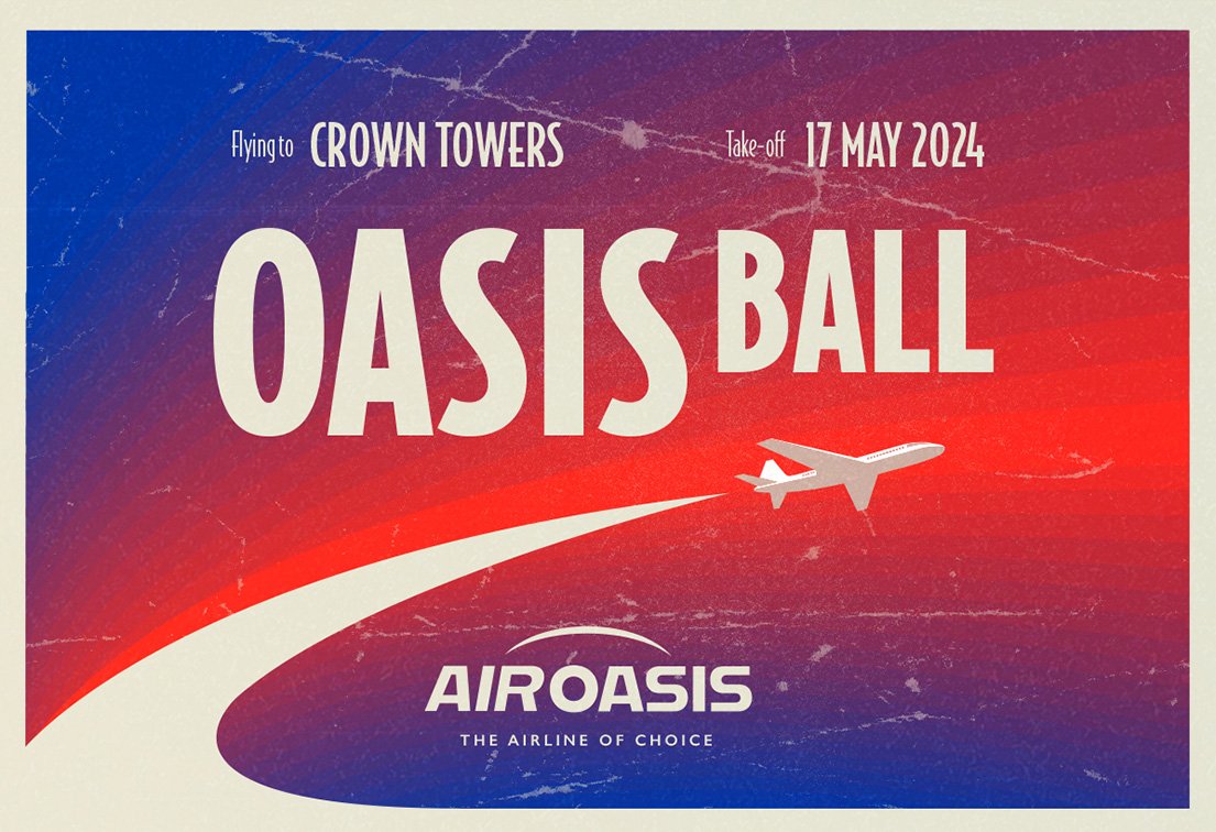 Oasis Ball tickets ready for collection – collect from Carat by end of day today!