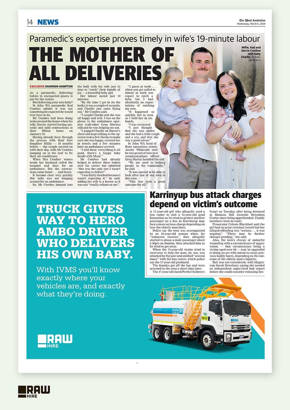 Wildlings and RAW Hire got-locate a new vehicle for press advertising