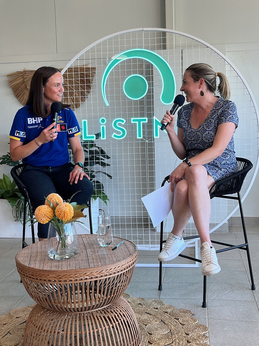 Daisy Pearce visits SCA Perth for IWD