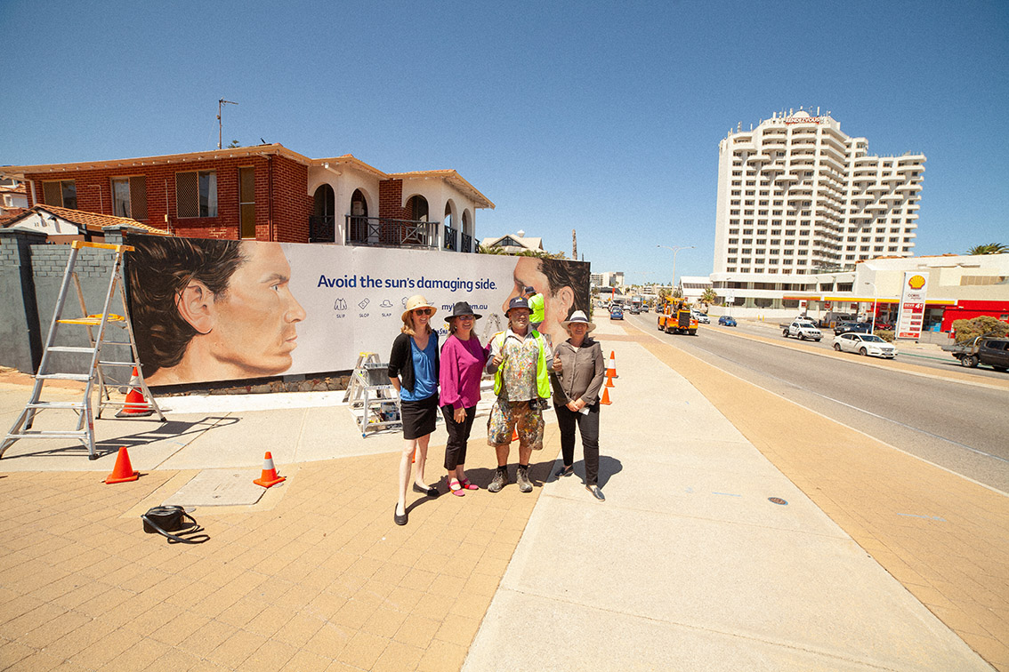 Scarborough Beach Mural gives reminder of important sun safety message