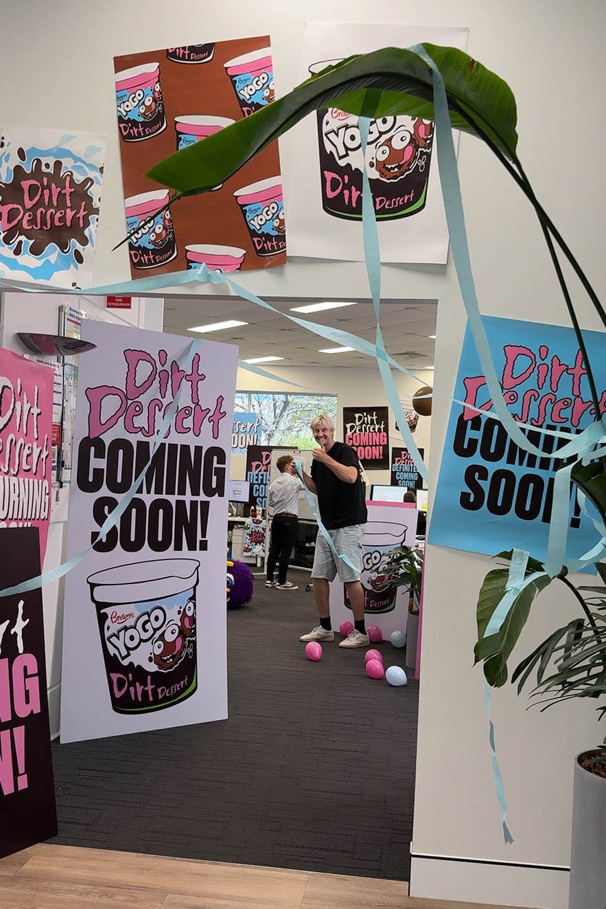 Brownes Dairy and MITP Agency tease both WA and Dirt Dessert for April Fools